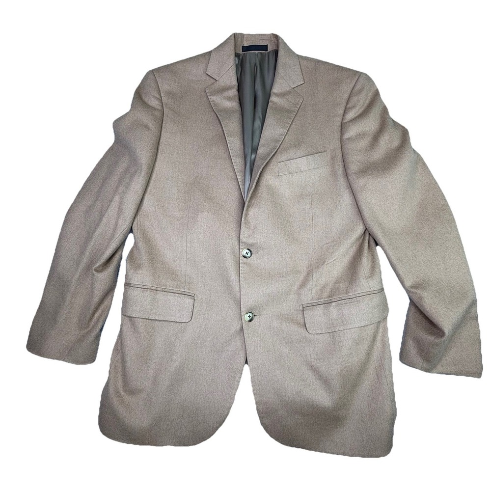 Paul Betenly Baby Camelhair Blazer Mens 40R Solid Tan Soft Sport Coat Classic